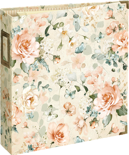Graphic 45 - Vintage Rose Binder Album With Pocket Pages