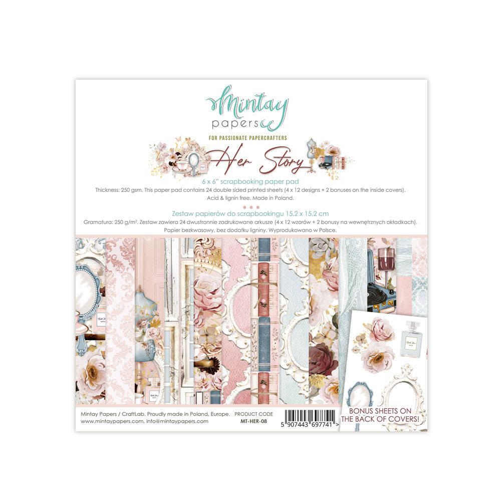 Mintay Papers - Her Story Collection - 6 x 6 Paper Pad