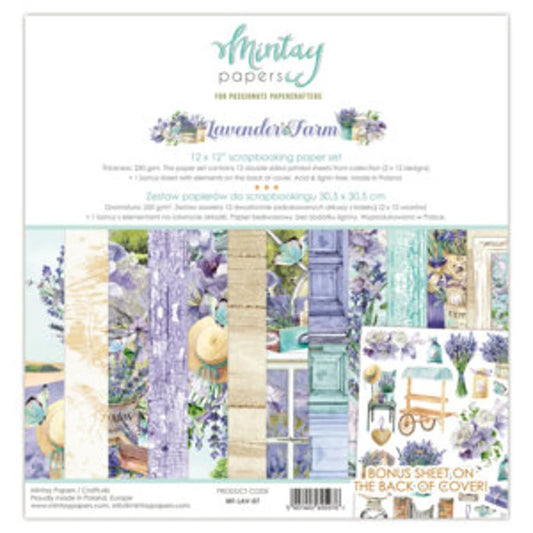 Mintay Lavender Farm 12 x 12 Paper Set