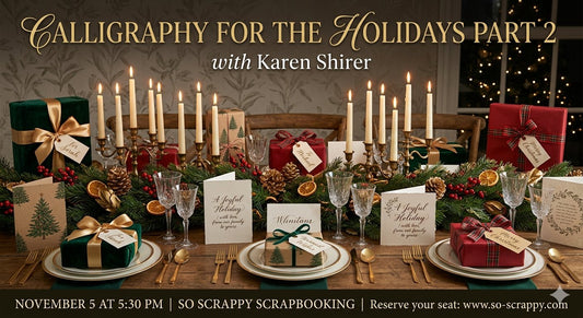 Calligraphy For The Holidays with Karen Shirer - Part 2