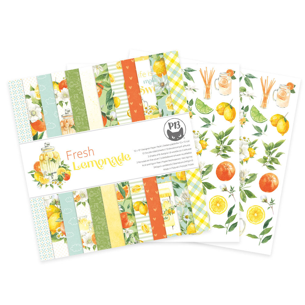 P13 - Fresh Lemonade Collection - 12 x 12 Paper Pad