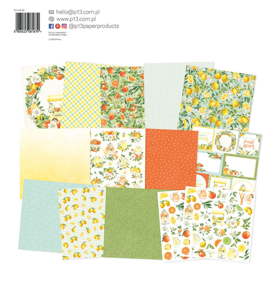 P13 - Fresh Lemonade Collection - 12 x 12 Paper Pad