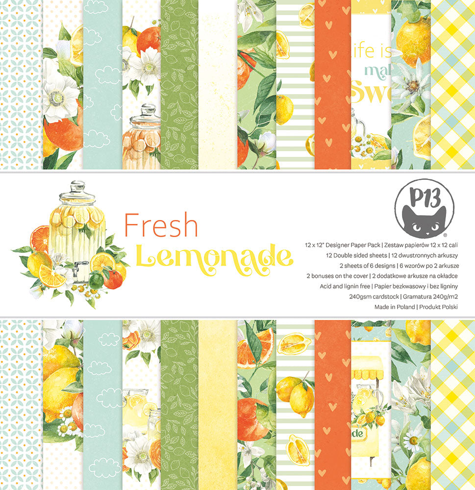 P13 - Fresh Lemonade Collection - 12 x 12 Paper Pad