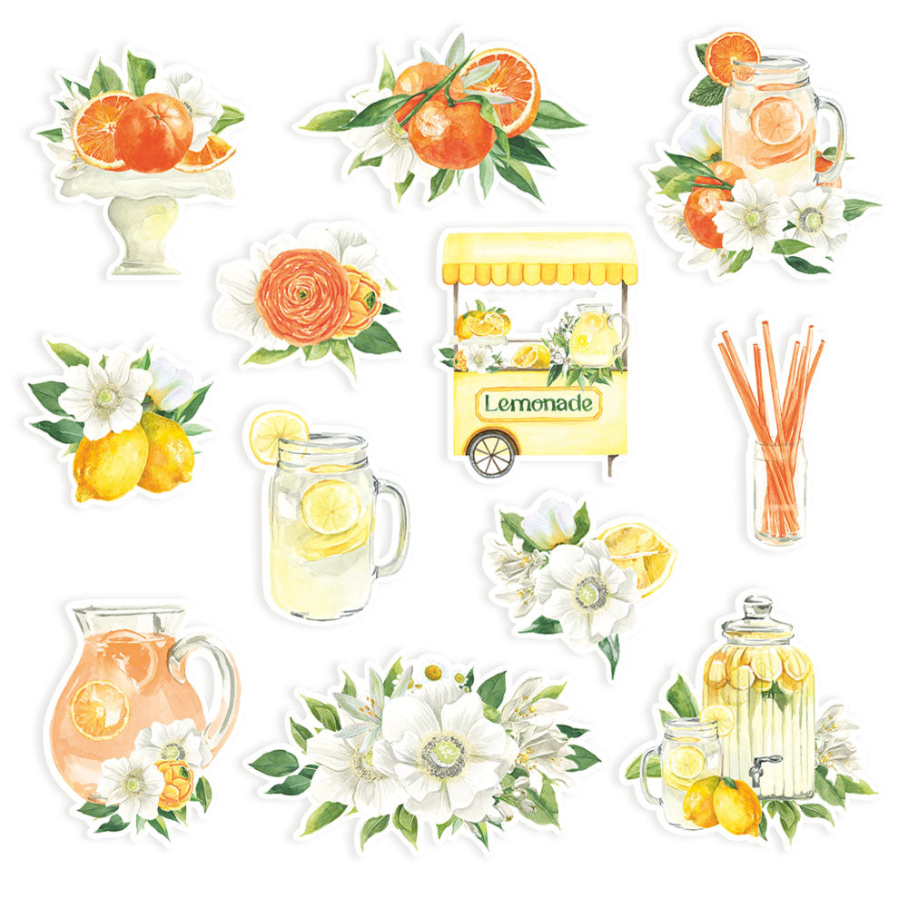 P13 - Fresh Lemonade Collection - Ephemera - Bits & Pieces