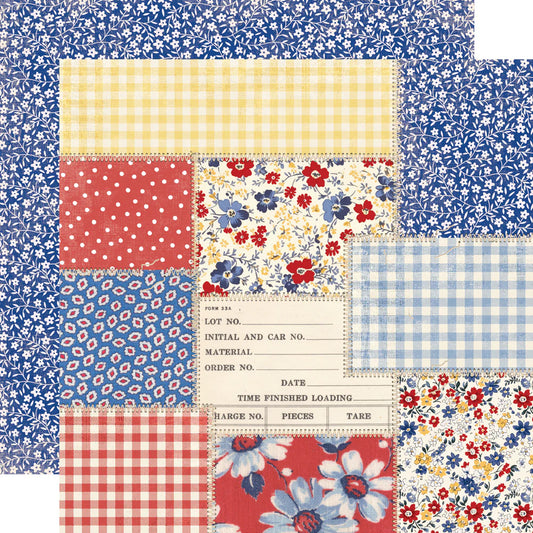 Simple Stories - Simple Vintage Linen Market Collection - 12 x 12 Double-Sided Paper - Sweet and Simple