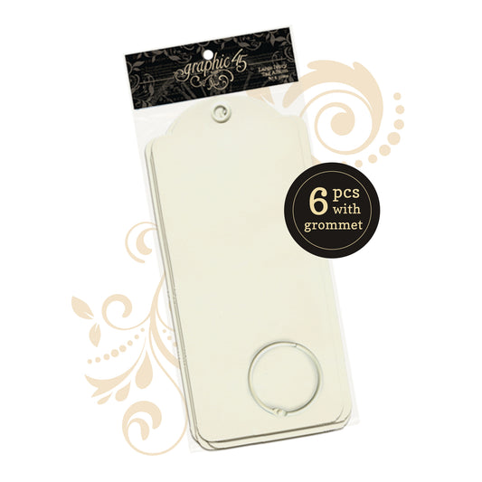 Graphic 45 Large Tag Album, Ivory