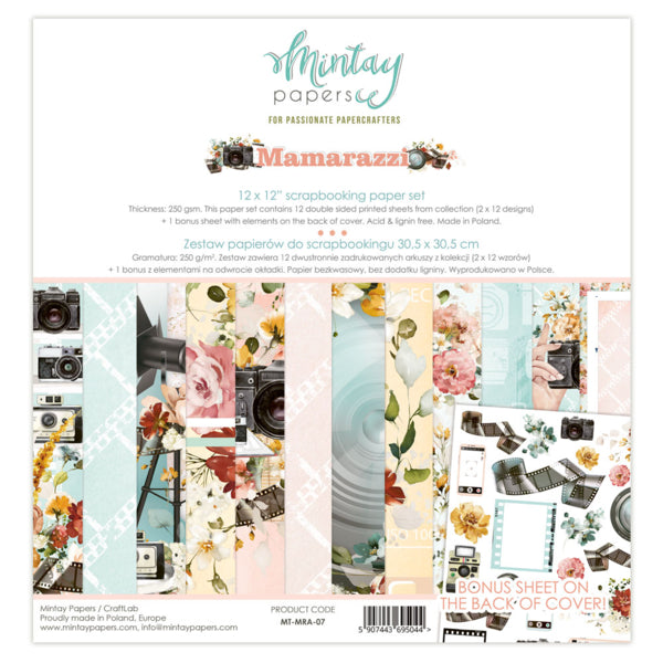 Mintay Papers - Mamarazzi  Paper Pad - 12 x 12