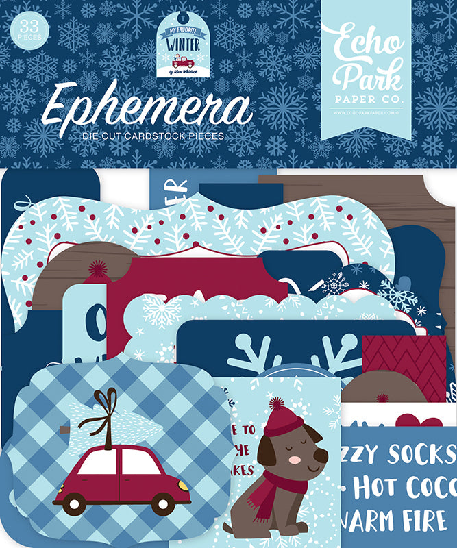 Echo Park - My Favorite Winter Collection - Ephemera