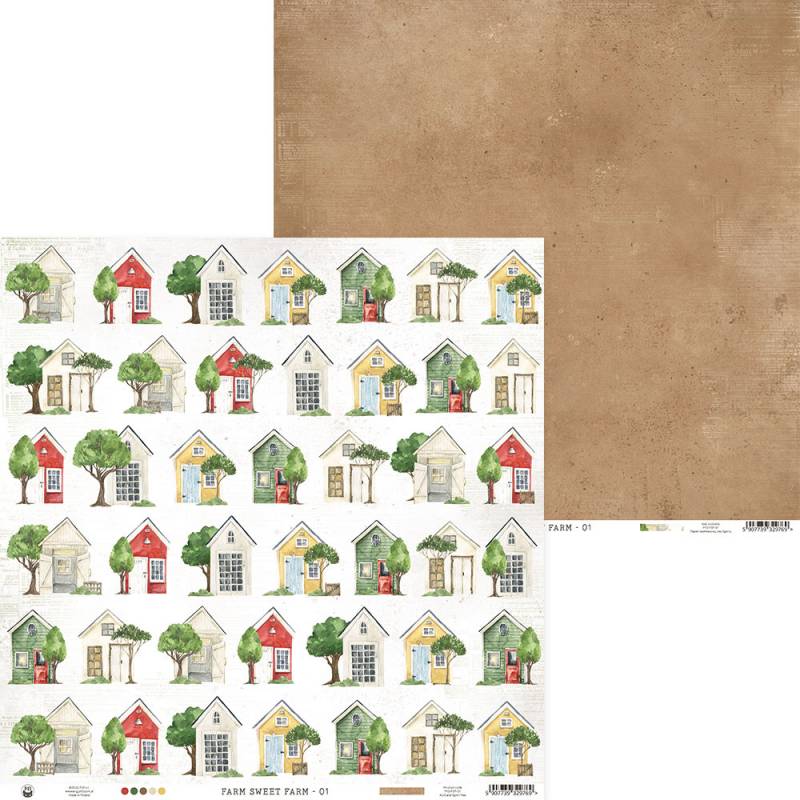 P13 - Farm Sweet Farm Collection - 12 x 12 Double Sided Paper - 01