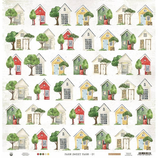 P13 - Farm Sweet Farm Collection - 12 x 12 Double Sided Paper - 01