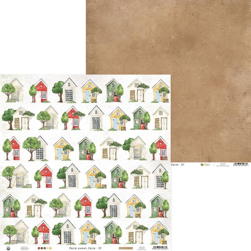 P13 FARM SWEET FARM 12 X 12 PAPER PAD