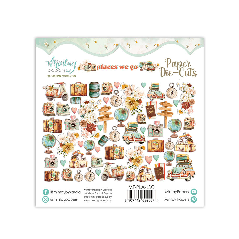 Mintay Papers - Places We Go Collection - Embellishments - Paper Die-Cuts