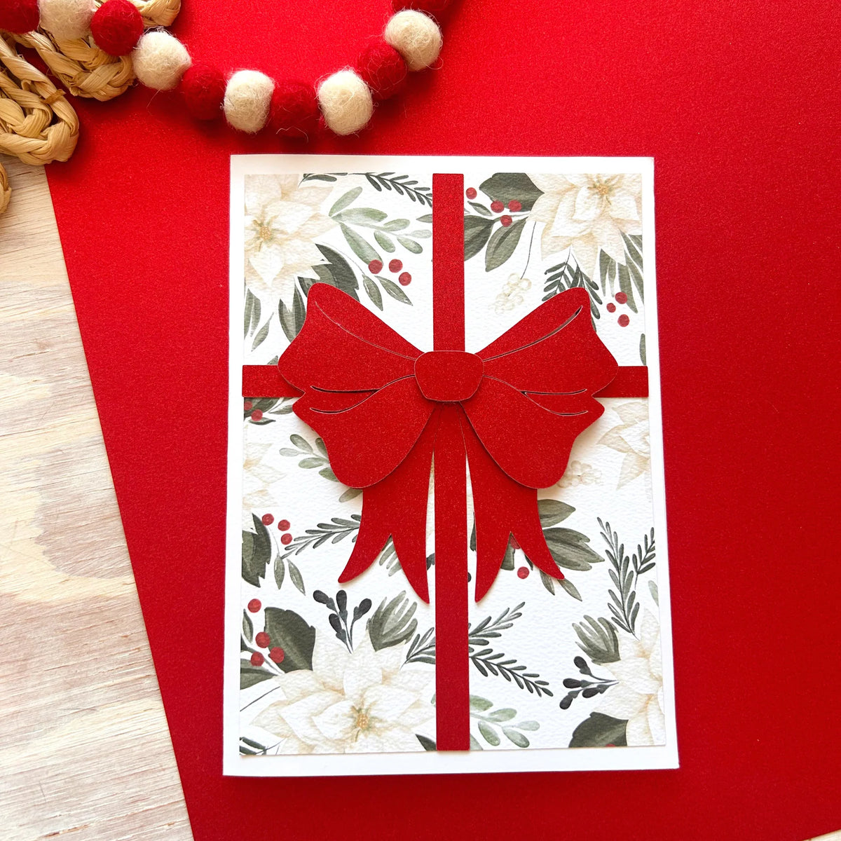 Encore Paper - 12 x 12 WOW No Shed Glitter Paper - Metallic Red