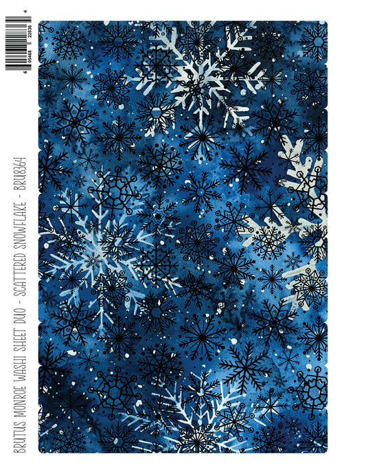 Brutus Monroe - Scattered Snowflakes | DuoFoil Washi Sheet