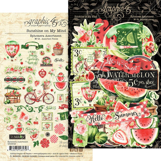 Graphic 45 - Sunshine On My Mind Collection - Ephemera