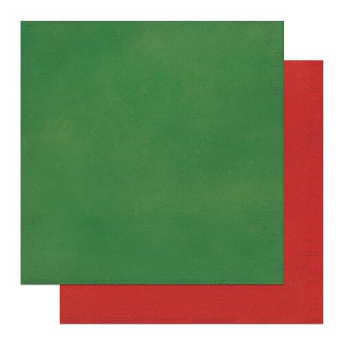 PhotoPlay - Christmas Junque - 12 x 12 Double-Sided Cardstock - Solids Plus - Green / Red Mandala
