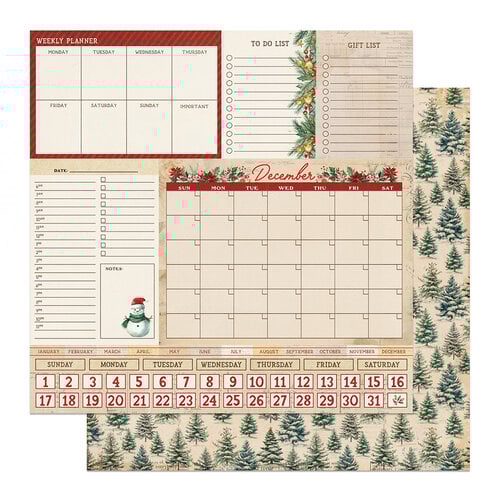 PhotoPlay - Christmas Junque - 12 x 12 Double-Sided Cardstock - December