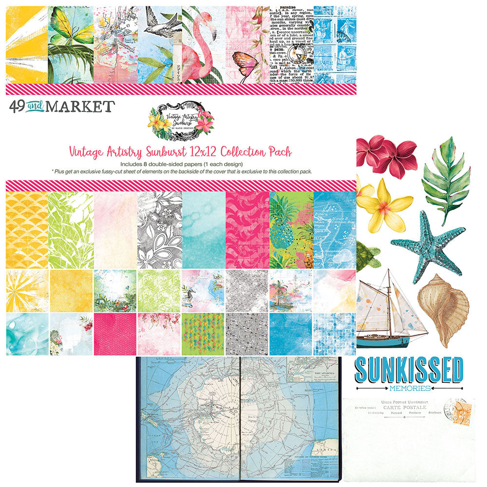 49 and Market - Vintage Artistry Sunburst Collection - 12 x 12 Collection Pack - Classics