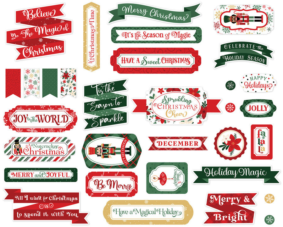 Echo Park - Nutcracker Christmas Collection - Titles & Phrases
