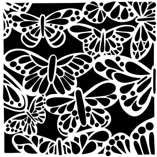 The Crafter's Workshop - 6 x 6 Stencil - Butterfly Bounty