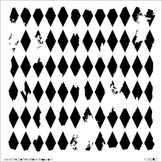 The Crafter's Workshop - 6 x 6 Stencil - Harlequin