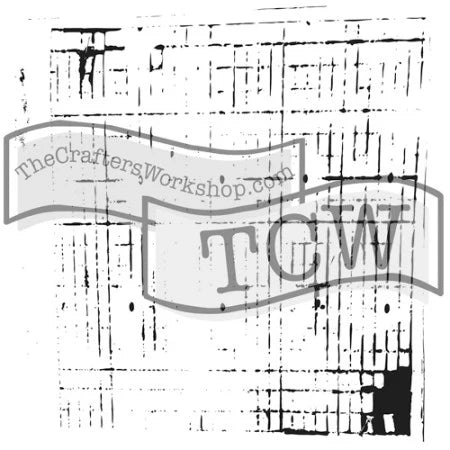 The Crafter's Workshop - 6 x 6 Stencil - Sketch Grid