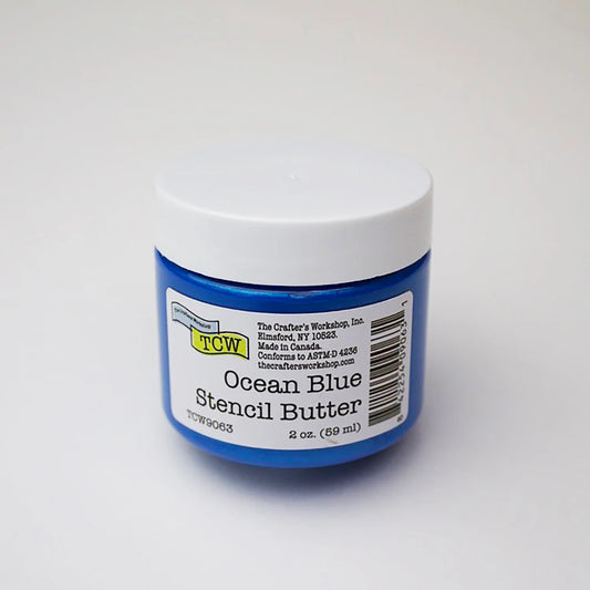 The Crafter's Workshop -   Stencil Butter 2 oz -Ocean Blue