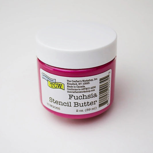 The Crafter's Workshop -   Stencil Butter 2 oz -Fuchsia