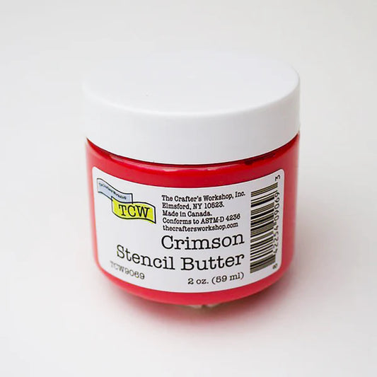 The Crafter's Workshop -   Stencil Butter 2 oz -Crimson