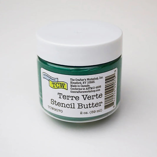 The Crafter's Workshop -   Stencil Butter 2 oz -Terre Verte