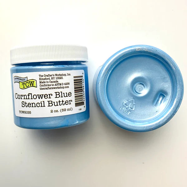 The Crafter's Workshop -   Stencil Butter 2 oz - Cornflower Blue