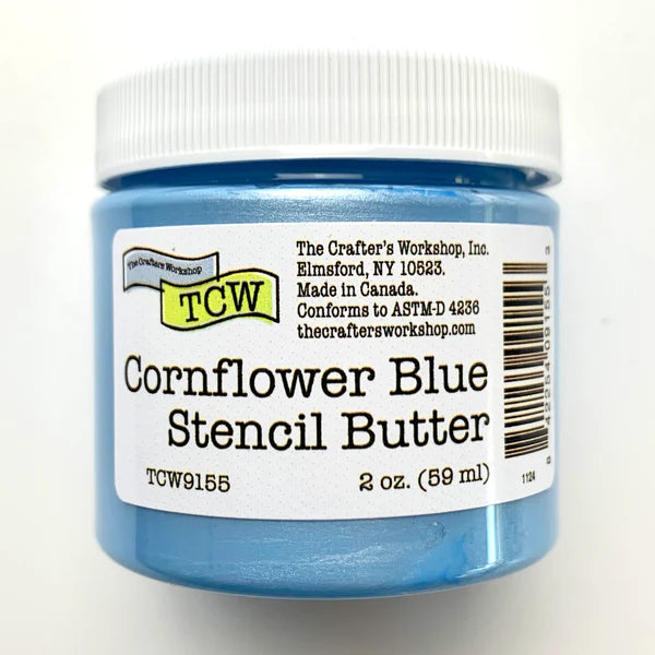The Crafter's Workshop -   Stencil Butter 2 oz - Cornflower Blue