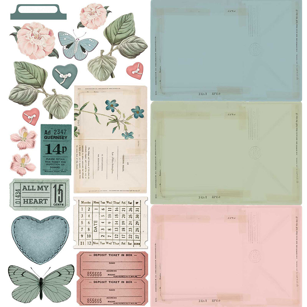 49 and Market - Vintage Artistry Tranquility Collection - 12 x 12 Collection Pack