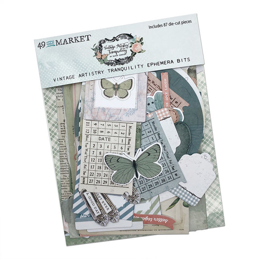 49 and Market - Vintage Artistry Tranquility Collection - Ephemera Bits