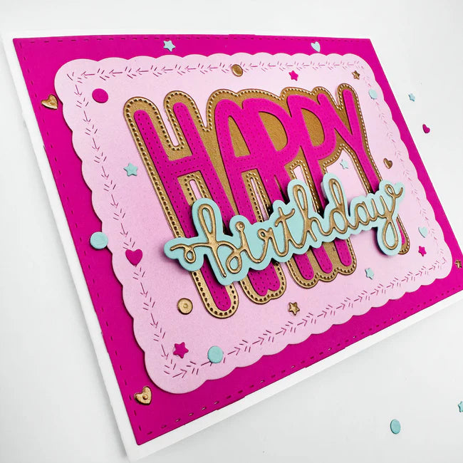 Emily Moore Designs - Dies - Happy Birthday Word - Short & Sweet