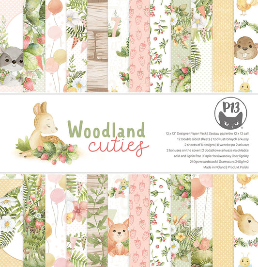 P13 - Woodland Cuties Collection - 12x12 Paper Pad