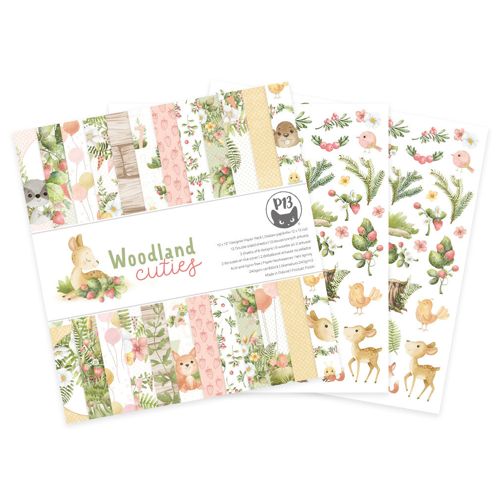 P13 - Woodland Cuties Collection - 6x6 Paper Pad