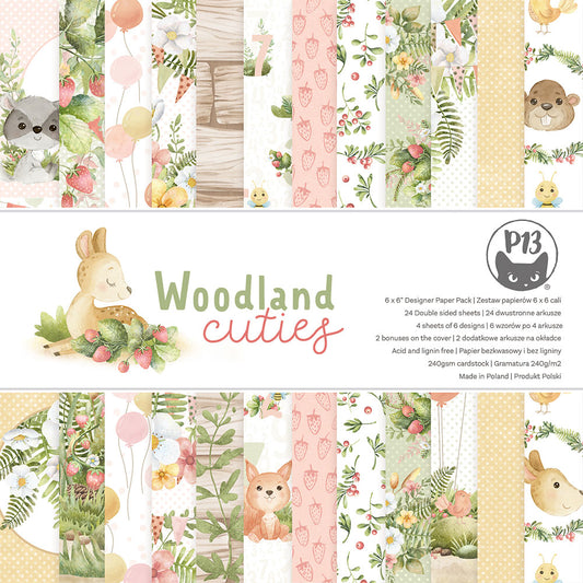 P13 - Woodland Cuties Collection - 6x6 Paper Pad