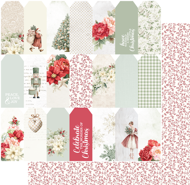 Uniquely Creative - Christmas Keepsakes Collection - 12 x 12 Double Sided Paper - Home For The Holidays