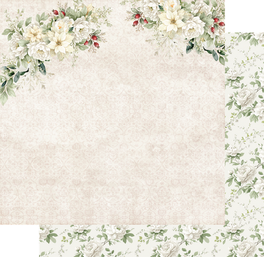 Uniquely Creative - Christmas Keepsakes Collection - 12 x 12 Double Sided Paper - Evergreen Lane